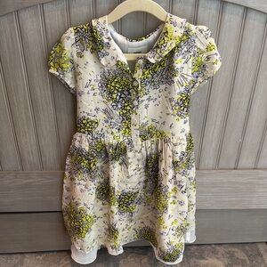 Fendi Kids Floral Dress - White and Green